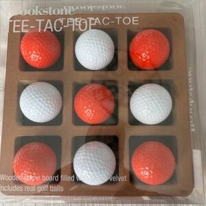 Brookstone Tee-Tac-Toe Game with Red and White Balls